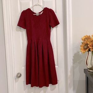 NWOT Elegant Merlot Red Amelia LuLaRoe dress